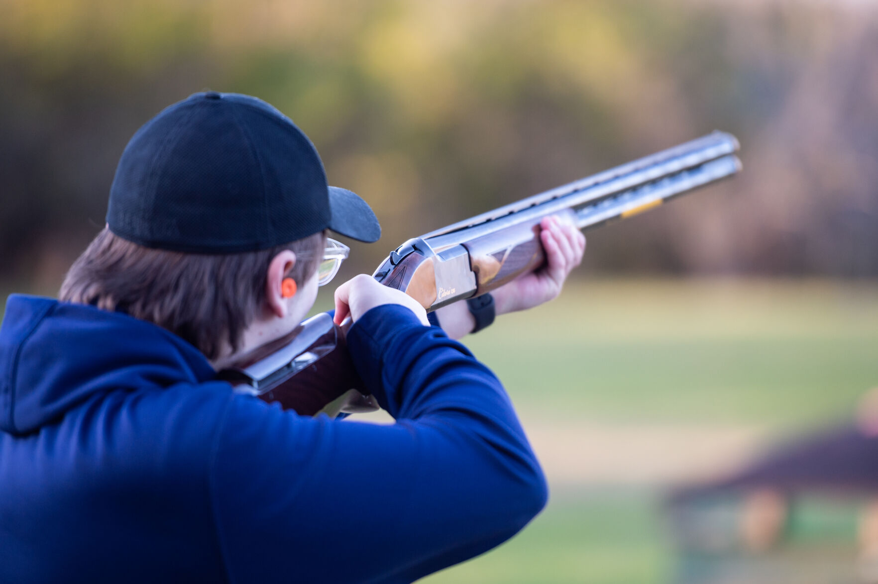 11/19/21 Purdue Trap and Skeet Club, Adrien Marnat aims
